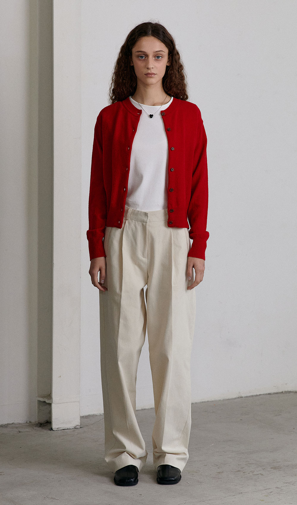Basic cashmere cardigan (Peach red) 자체제작브랜드,30대여성의류,