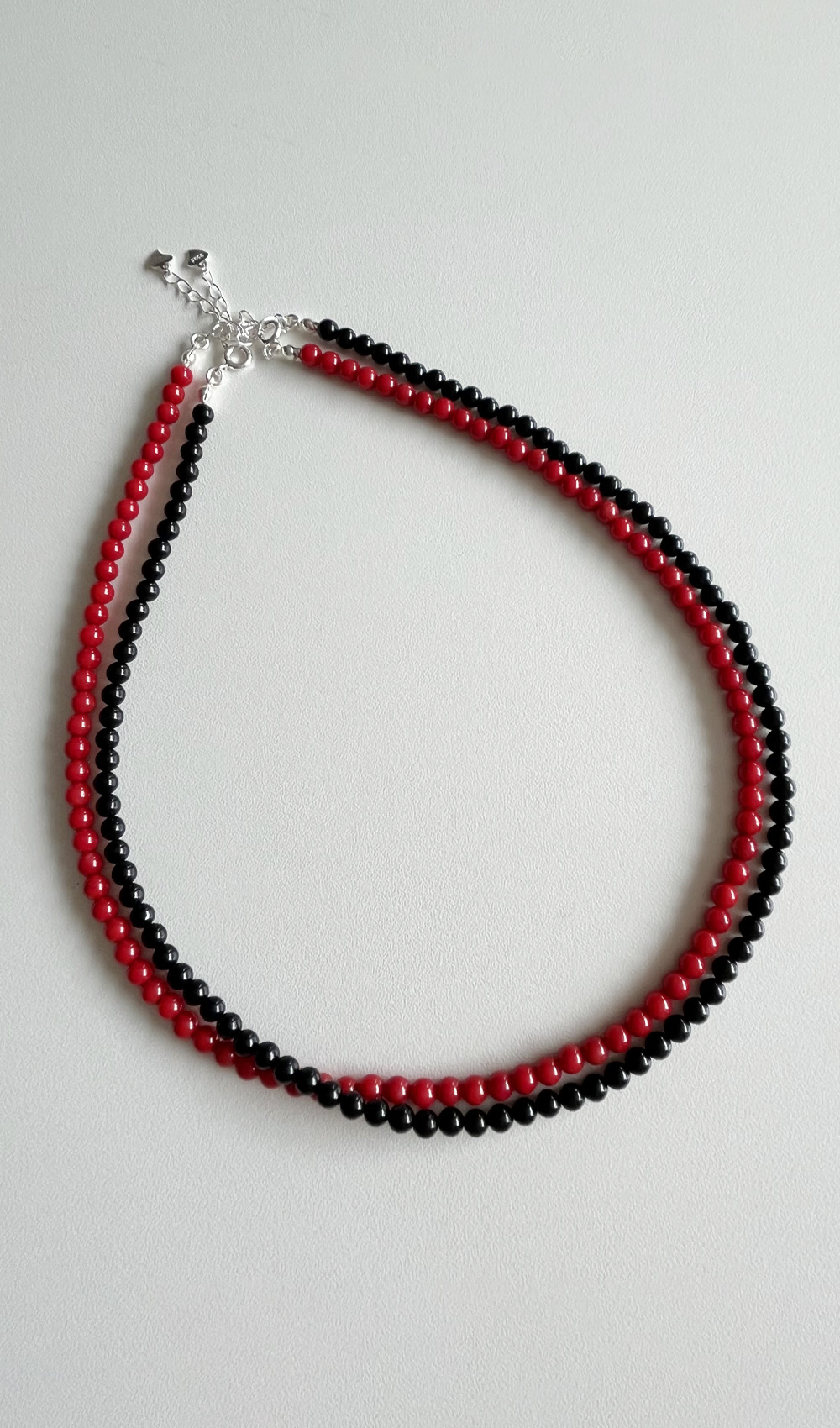 Gemstone necklace /Black,Red (순차배송) 자체제작브랜드,30대여성의류,